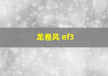 龙卷风 ef3